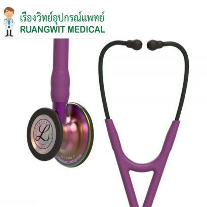 หูฟัง 3M Littmann Cardiology IV Plum หัวสีรุ้ง ก้านม่วง (6205)