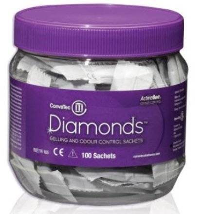 ผงดับกลิ่น Diamond Gelling Odour Control Sachet - Convatec
