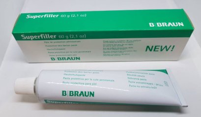 ครีมยึดแป้นรูเปิดหน้าท้อง Superfiller 60 g. B-Braun