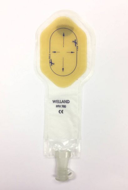 แป้นพร้อมถุง Flair Active - Fistula/Paediatric Pouches - Welland (XPFV700)