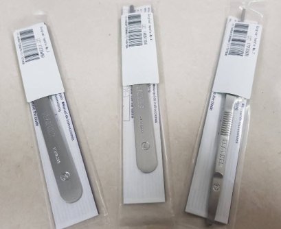 ด้ามมีดผ่าตัดสแตนเลส Feather Blade Handle (Japan)