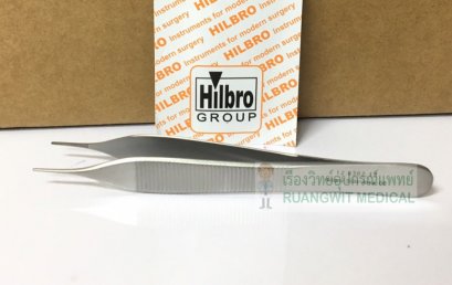 Micro Adson Forcep serr 12cm (12.0302.12) - Hilbro