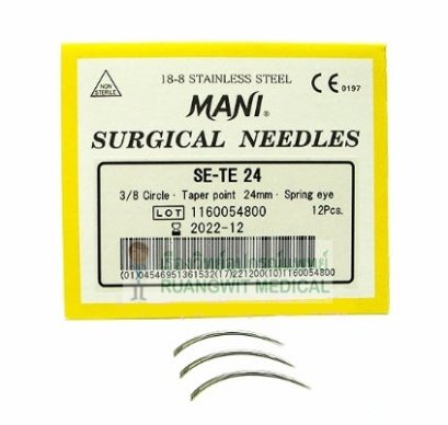 เข็มโค้งเย็บแผล (MANI) SE-TE (กลม 3/8)