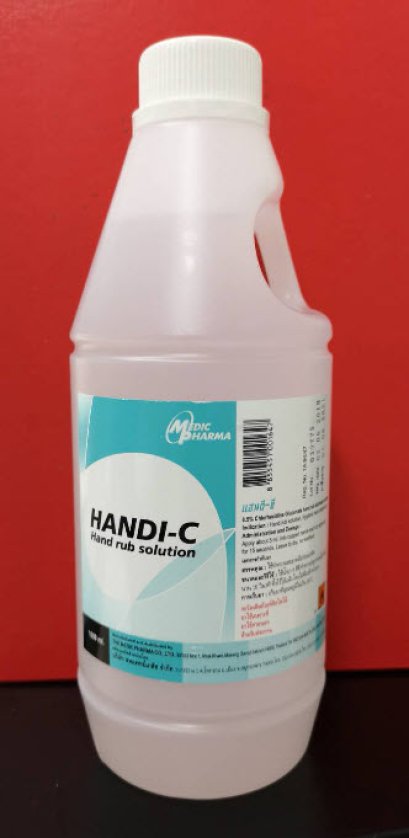 (exp 07-2024) น้ำยาทำความสะอาดมือ Handi-C 1,000 mL (ชนิดเติม)