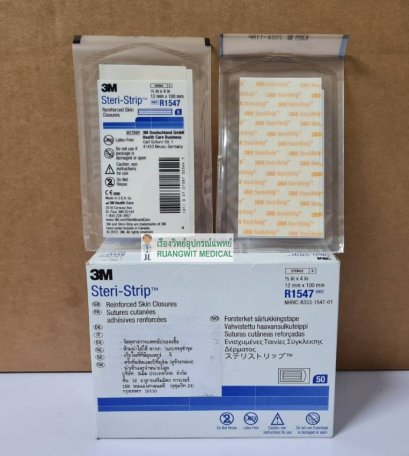 3M Steri-Strip ขนาด 12x100 mm แผ่นเทปสเตอไรด์ (R1547)
