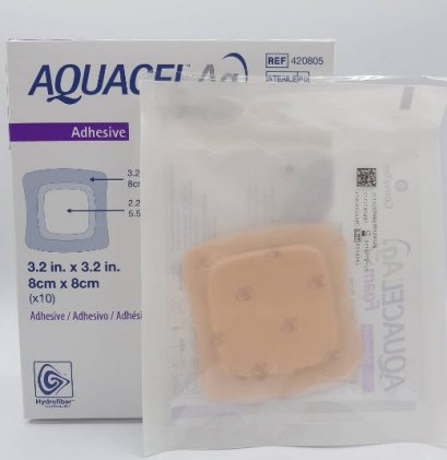 Aquacel Ag Foam Adhesive 8x8 cm [420805]