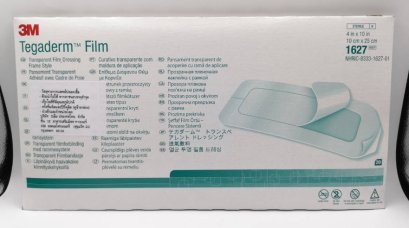 3M Tegaderm Film10x25cm แผ่นเทปใสปิดแผลกันน้ำ (1627)