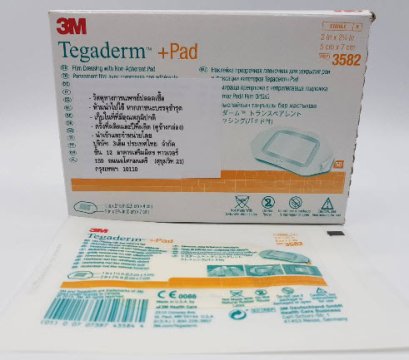 3M Tegaderm + Pad 5x7 cm แผ่นเทปใสปิดแผลกันน้ำพร้อมแผ่นซับ [3582]