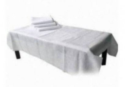 ผ้าคลุมเตียง สีขาว 80x180cm (1ชิ้น/ซอง)