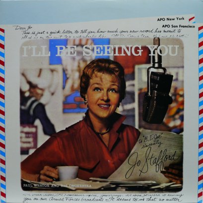 Jo Stafford With Paul Weston And His Orchestra &ndash; I'll Be Seeing You