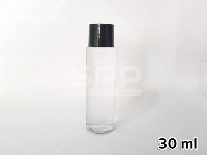 ขวด PET กลมใส 30 ml - ไหล่ตัด - คอ 18