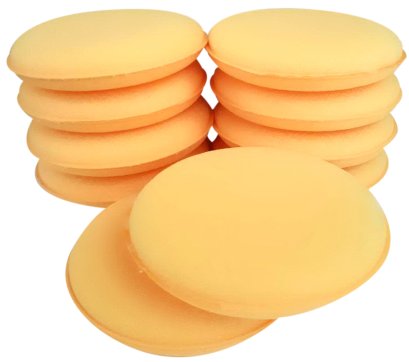 ฟองน้ำแว๊กกลมเหลือง