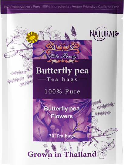 Dried Butterfly pea flowers tea 30 tea bags