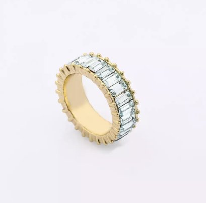 Signature Crystal Ring ( Baby blue )