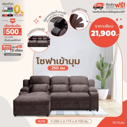 โซฟาเข้ามุม 250 ซม.