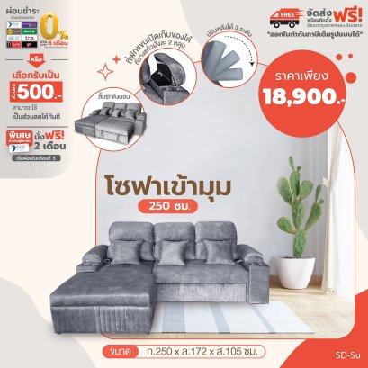 โซฟาเข้ามุม 250 ซม.