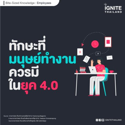 ทักษะที่มนุษย์ทำงานควรมีในยุค 4.0