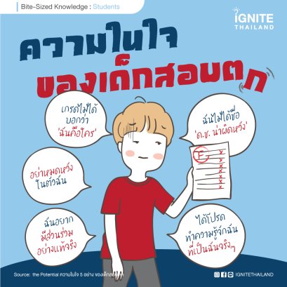 ความในใจ 5 อย่าง ของเด็กสอบตก