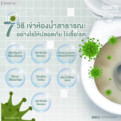 7 วิธี เข้าห้องน้ำสาธารณะ อย่างไรให้ปลอดภัย ไร้เชื้อโรค
