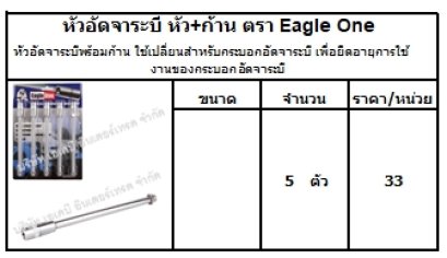 หัวอัดจาระบีพร้อมก้าน ใช้เปลี่ยนสำหรับกระบอกอัดจาระบี เพื่อยืดอายุการใช้งานของกระบอกอัดจาระบี