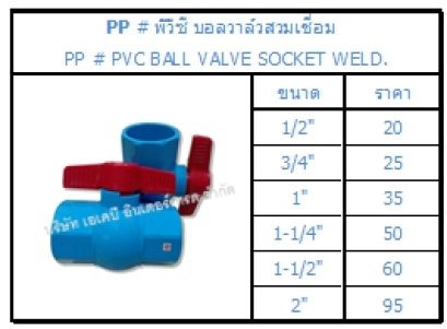 PP # พีวีซี บอลวาล์วสวมเชื่อม,วาล์วอุตสาหกรรม, วาล์วน้ำ, วาล์วสตีม, ฟิตติ้ง, อุปกรณ์ข้อต่อ, สตีม ประปา, พีวีซี ฟุตวาล์วสวมเชื่อม