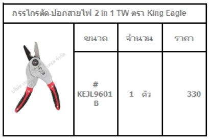 กรรไกรตัด-ปอกสายไฟ