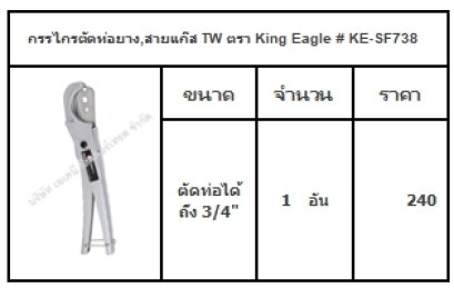 กรรไกรตัดท่อยาง,สายแก๊ส TW