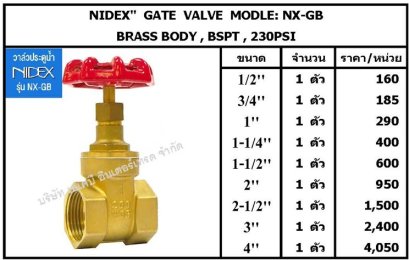 GATE  VALVE  NX-GB