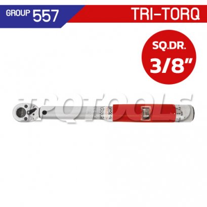 TRQ-557-5850K ประแจขันปอนด์ SQ.DR.3/8" (6-30NM./4-22FTLBS)