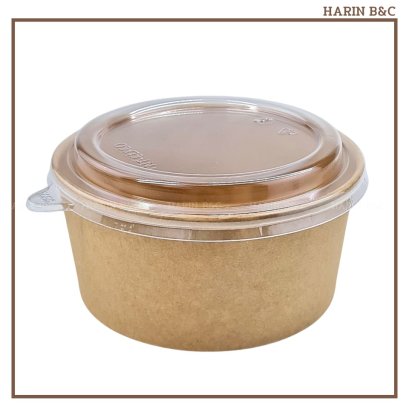 Kraft Paper Bowl 1300ml+LID