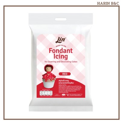 Lin Fondant Icing Red 250g