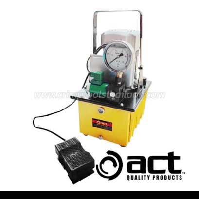 ACT-630S ปั๊มไฮโดรลิคใช้ไฟฟ้า 0.75KW STORAGE OIL CAPACITY 8 ลิตร แบบขาเหยียบ ใช้กับกระบอกไฮโดรลิค SINGLE ACTING CYLINDER "ACT"
