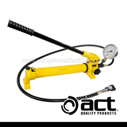 ACT-700PSG ปั๊มไฮโดรลิคมือโยก (ONE WAY VALVE) ใช้กับน้ำมัน 700CC. กำลังอัด 700BAR / 10000PSI "ACT"