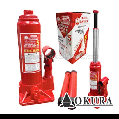 E-OK-BJ05 แม่แรงกระปุก 5 ตัน มีระบบ VALVE OVERLOAD &quot;OKURA&quot;