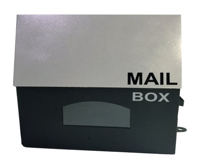 ตู้จดหมาย Two Tone Mini สีเทา-ดำ