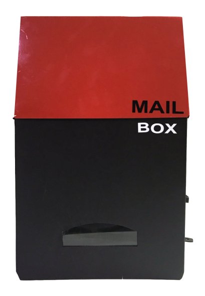 ตู้จดหมาย Two Tone Tower สีแดง-ดำ