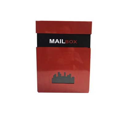 ตู้จดหมายทรงสูง Building สีแดง