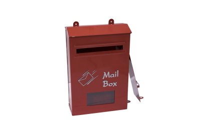 ตู้จัดหมายทรงสูง สีแดง