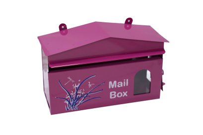 ตู้จดหมาย สีแฟนซีชมพู