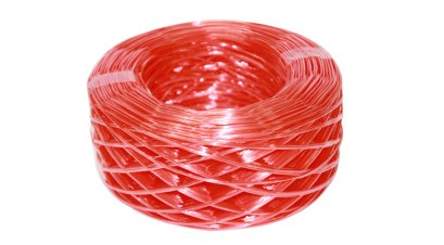 เชือกฟางเกลียว สีแดง 140 เมตร 