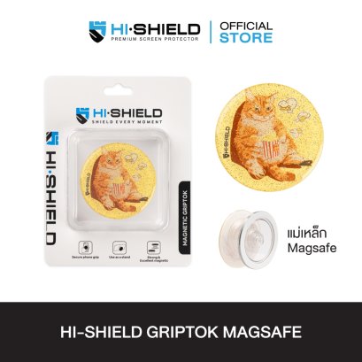 HI-SHIELD Acrylic Griptok Magnetic GRIP & STAND - กริ๊บต๊อกอะคริลิค รุ่น Cat3