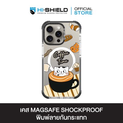 HI-SHIELD Stylish Magsafe Shockproof Case รุ่น Kitty Koff [iPhone 14Pro/Pro Max,15 Pro/Pro Max] - เคสแม่เหล็กกันกระแทก