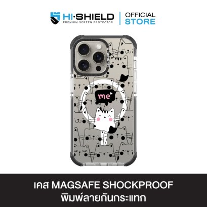 HI-SHIELD Stylish Magsafe Shockproof Case รุ่น ME & YOU [iPhone 14Pro/Pro Max,15 Pro/Pro Max] - เคสแม่เหล็กกันกระแทก