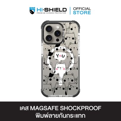 HI-SHIELD Stylish Magsafe Shockproof Case รุ่น YOU & ME [iPhone 14Pro/Pro Max,15 Pro/Pro Max] - เคสแม่เหล็กกันกระแทก