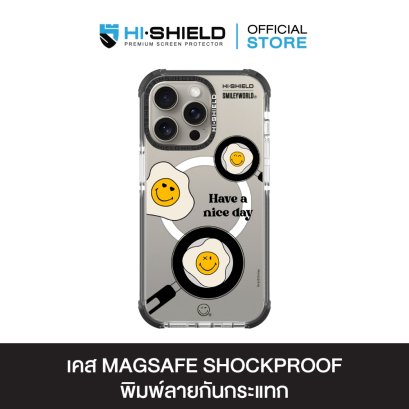 HI-SHIELD Stylish Magsafe Shockproof Case รุ่น Eat ME! I'm SMILEY! [iPhone 14,15 Pro/Pro Max] - เคสแม่เหล็กกันกระแทก [SmileyWorld®]