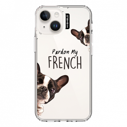 HI-SHIELD Stylish เคสใสกันกระแทก iPhone รุ่น French Bull Dog[เคส iPhone14][เคส iPhone 13]