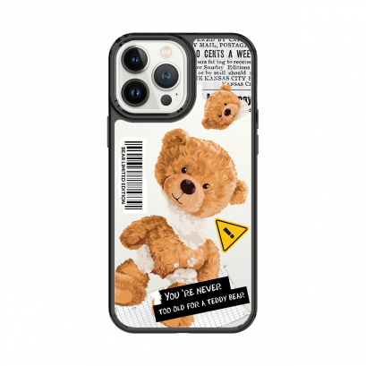 HI-SHIELD Stylish เคสใสกันกระแทก iPhone รุ่น Teddy Old [เคส iPhone12][เคส iPhone13]