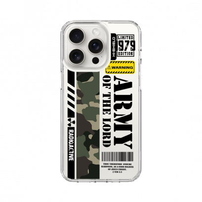 HI-SHIELD Stylish เคสใสกันกระแทก iPhone รุ่น Army1 [เคส iPhone15][เคส iPhone14][เคส iPhone13]