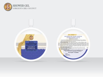 DIN Gorgeous Girl Coconut Shower Gel Sachet