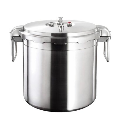 Buffalo Stainless Steel Pressure Cooker QCP408, 8-Quart Pressure Canner, Stovetop Pressure Cooker, Removable Gaskets and Parts, Easy to Clean